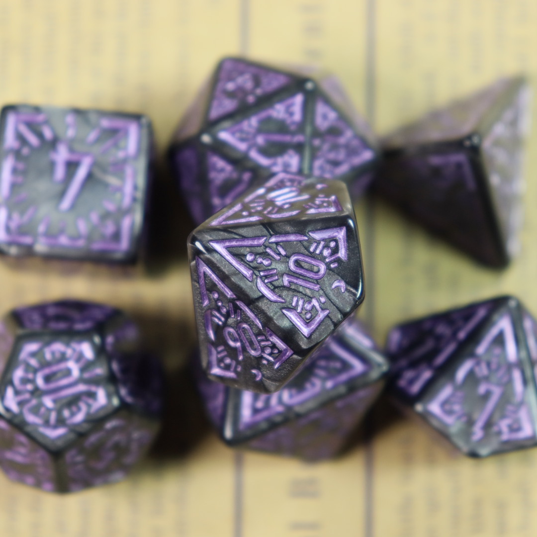 Retro Gaming Kit - Set of 7 Retro Hollow-Out Pearlescent