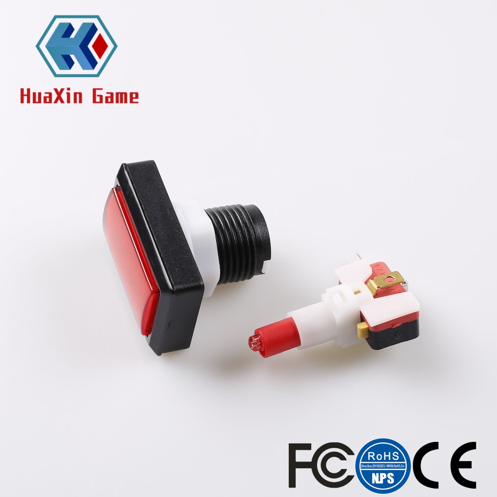 Rectangular LED Illuminated Pu - огляд і ціна Arcade Button Kit