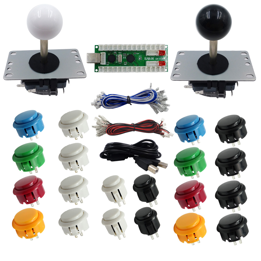 SJ@JX 2 Player Arcade DIY Kit  - огляд і ціна Arcade Button Kit